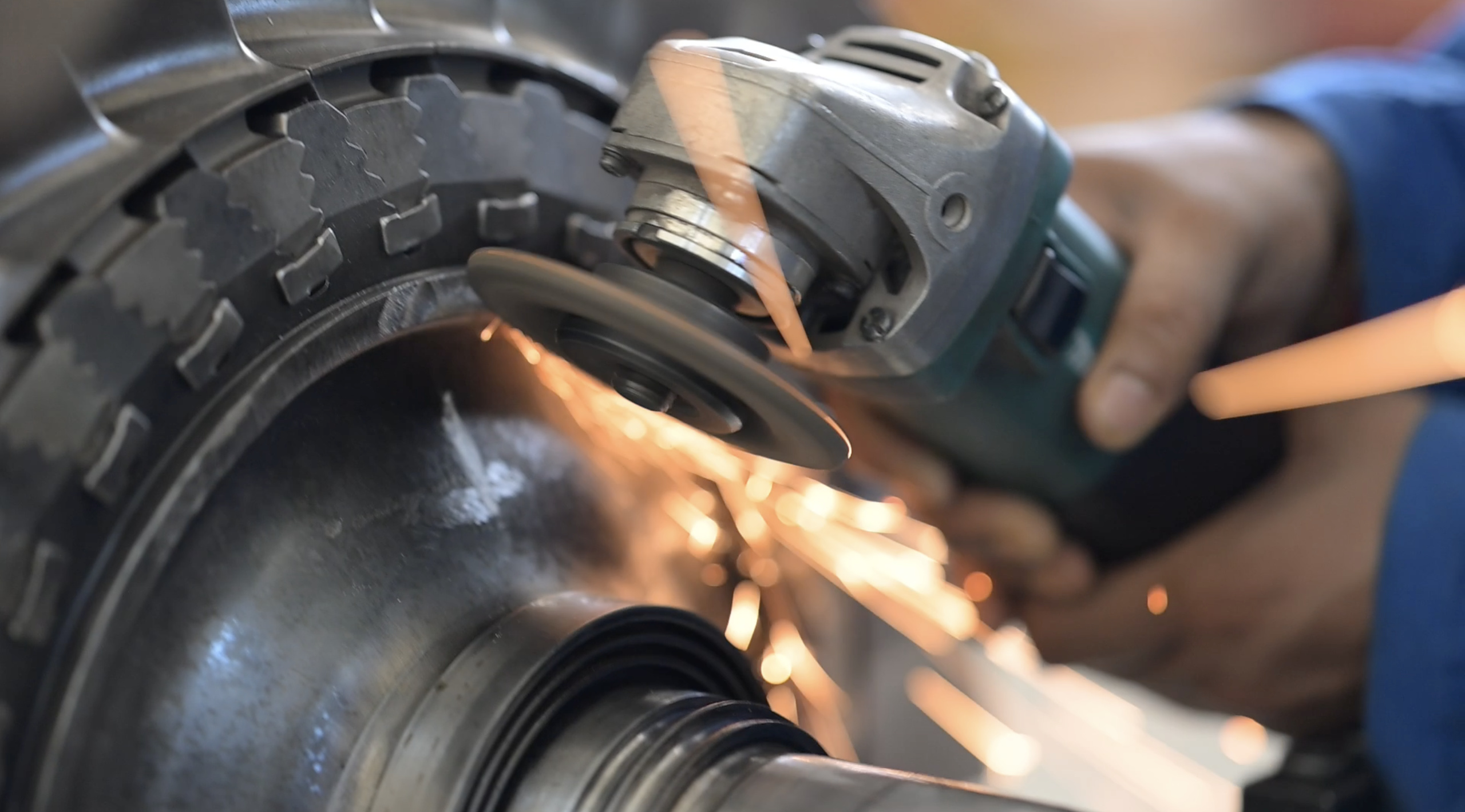 Marine turbocharger installed in ship engine