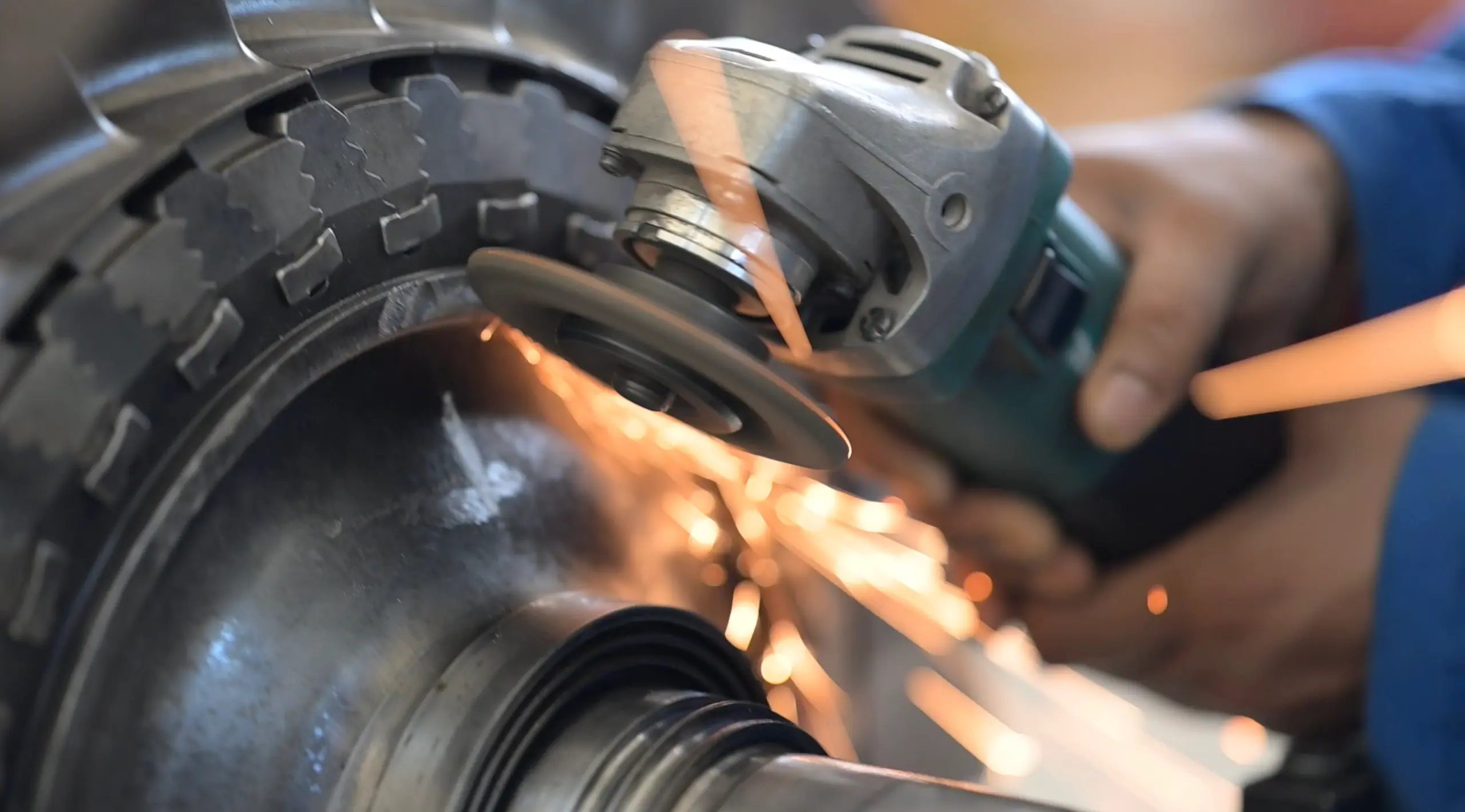 Marine turbocharger installed in ship engine