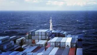 Container ship at sea — IMO CII compliance 2026 turbocharger efficiency